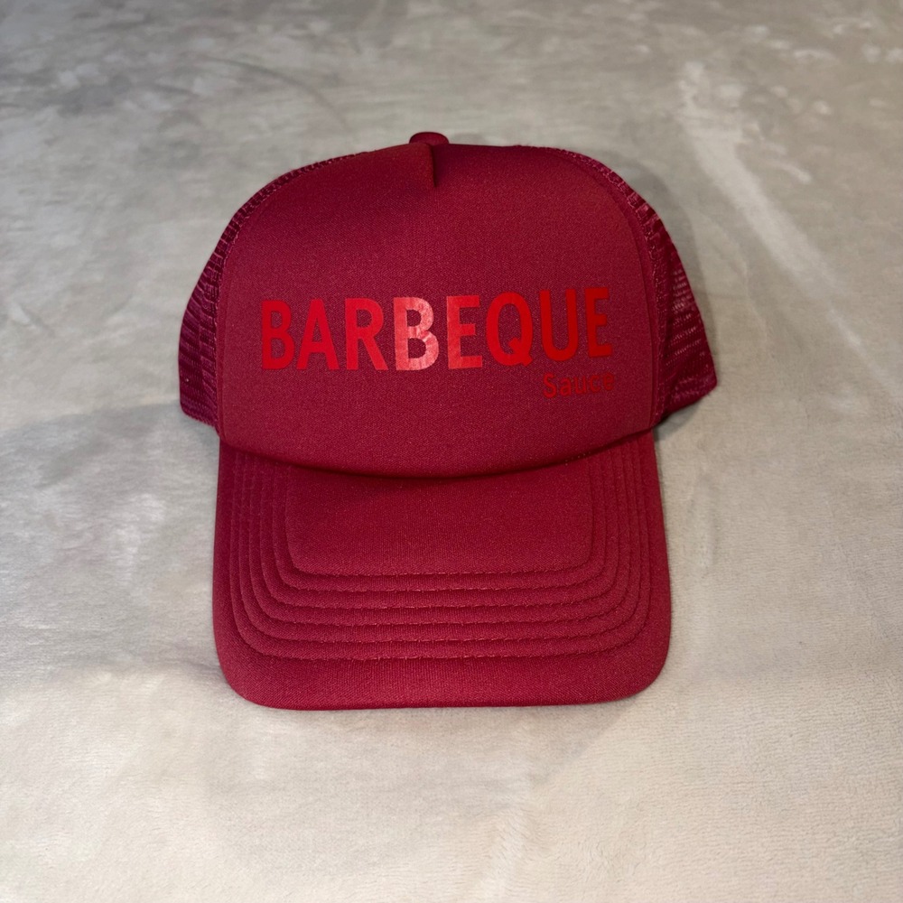 Chick-fil-A Barbeque Sauce Red Trucker Hat Snapback Mesh Cap New NWT
